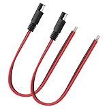 Mandark 2PCs Car Extension Cable, 10AWG Quick Disconnect Wire Harness Plug with SAE Connector, Universal Vehicle Extension Cable for Trolling, Solar Panel, Motor