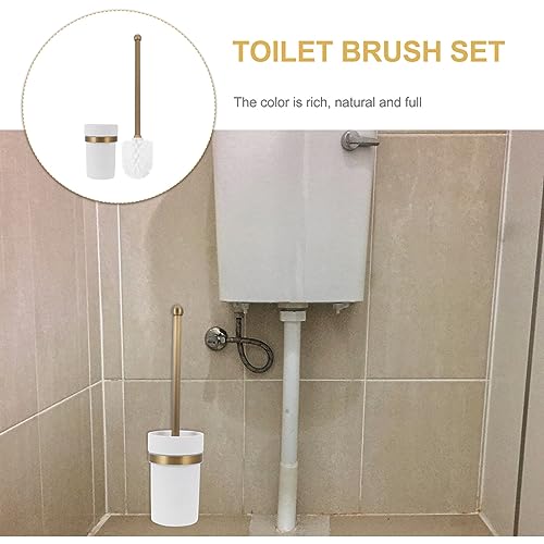 Cabilock Antique Brass Copper Toilet Brush Holder European Style Carving Toilet Brush Cup Holder F6706(Antique - Toilet Brush) #TOP3