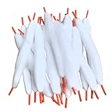 Cotton Bacon 80-Piece Fast-Absorbing Shoelaces - DIY Coil Cord Wick, Quick-Dry Organic Shoelace Cotton Sticks for Crafts & Repair (80, Orange)
