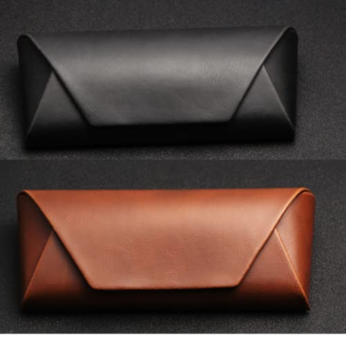 Image of Eyeglass Case Hard Shell, Portable Sunglass Case, fashionable PU Leather Eyeglass Case, Lightweight