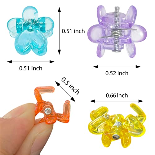 Flower Hair Claw Clips For Kids Girls, B.phne Non Slip Strong Hold Grip Hair Jaw Clamps, Cute Mini 0.5 Inch 90S Small 20 Pcs #TOP5