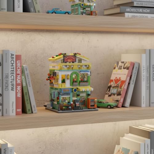 Image of SKY LINE OCEAN Supermarket Street Scene Building Block Set (745+ PCS) - Mini Mall City Model DIY Kit for Adults & Teens 14+, Creative Construction Toy | 5 Year Structural Warranty
