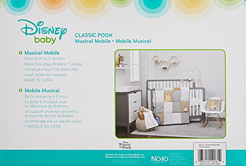 Disney Winnie The Pooh Classic Pooh Ivory, Sage, Butter Musical Mobile With Hunny Pot And Bees, Ivory, Sage, Butter, Brown #TOP2