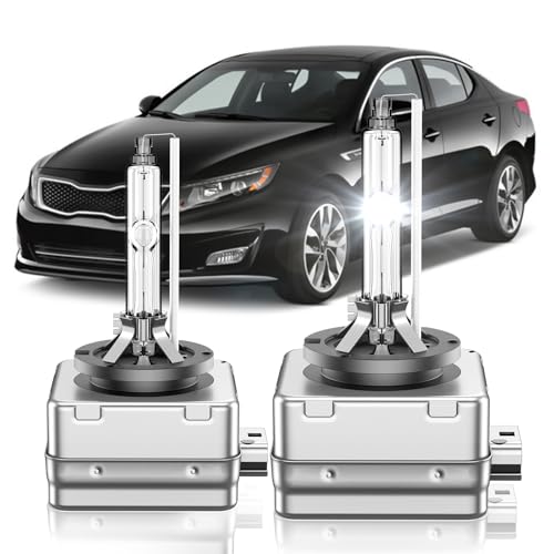 SENROBO Fit for 2011-2015 Kia Optima Limited Hybrid SX Turbo D1S HID Xenon Headlight Bulbs, High Low Beam Light Bulb, 6000K Cool White, Pack of 2