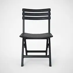 Cadeira Plástica Dobrável Preta – Alta Resistência, Praticidade e Conforto | Até 110 kg (1)