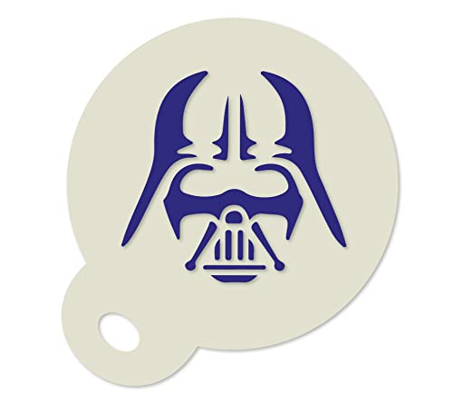 Darth Vader Star Wars Coffee Duster 350 Micron Mylar Stencil Approx 8.5cm