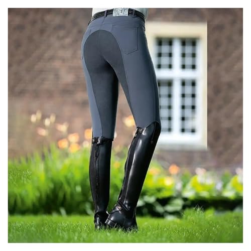 Pantalon de cyclisme solide et équitation à taille haute mode