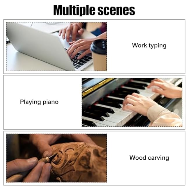 Finger Grip Strengthener, Silicone Ball Grip Strength Trainer Finger Exerciser Gripper Forearm Hand Strengthener for Musicians Rock Climbers Fitness Enthusiasts