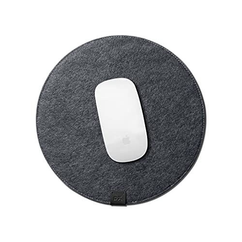 DailyObjects Orb Mouse Pad | Extended for Laptop, for PC, and Wireless Mouse | Large Vegan Leather Finish for Home, Office, Gaming (Black Felt)