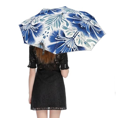 Parapluie pliable moghol de qualité supérieure résistant au vent et compact - 5