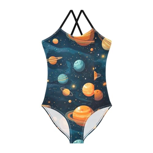 Toddler Space Planets One Piece Swimsuits for Girls 3T 202b3112