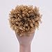 AICILY Synthetic Afro Puff Drawstring Ponytail Short Kinky Curly Hair Bun Extension Donut Chignon Hairpieces Wig Updo Hair Extensions with Two Clips (1B/27)