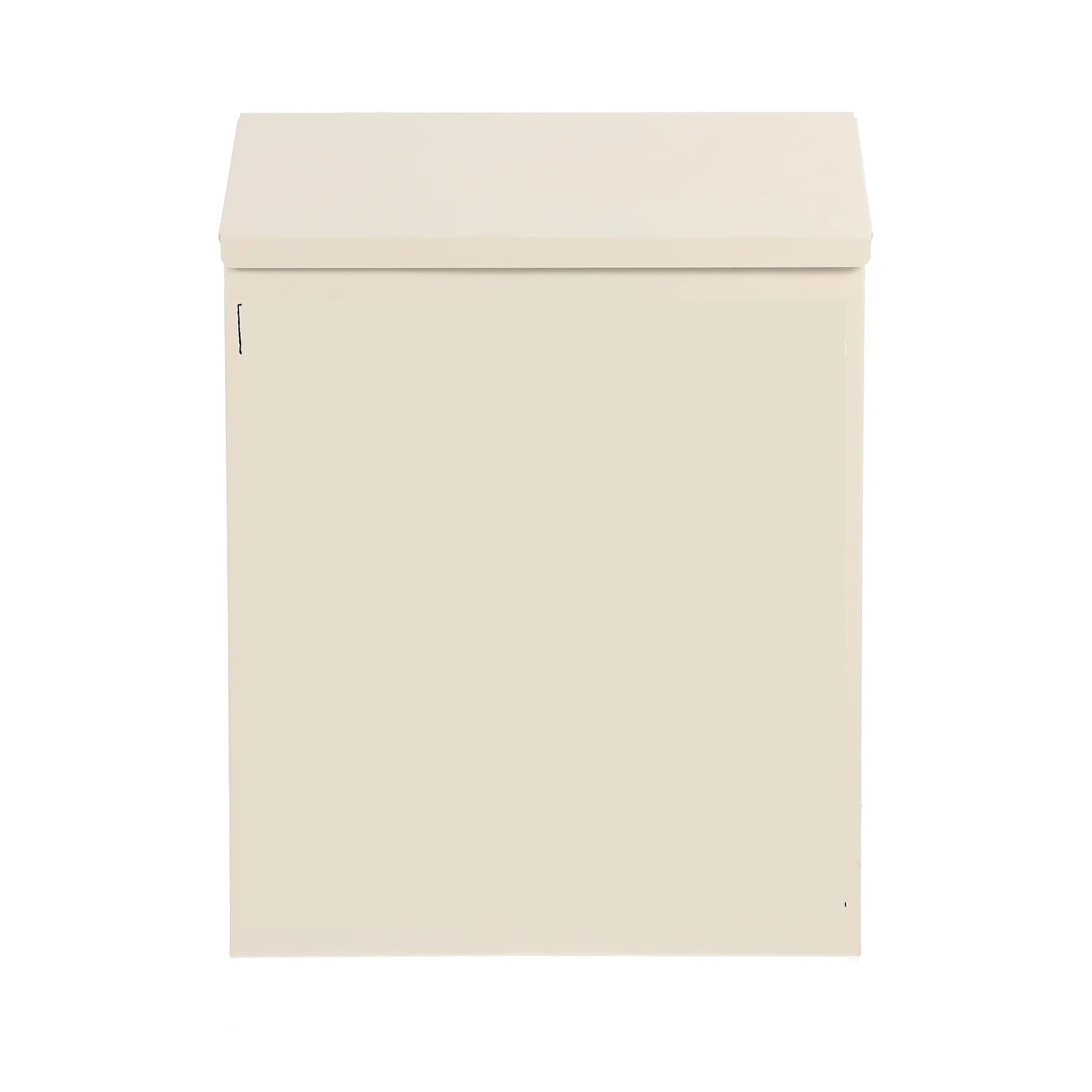 Wall Mounted Letterbox Vintage Wall Mount Mailbox - Retro Locking Letter and Newspaper Box, Garden Decoration, Lockable(White29.30X21.70X6.5)