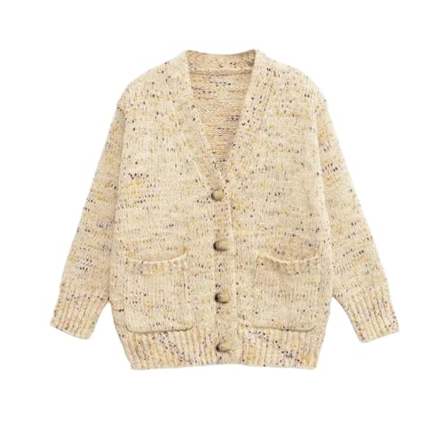 Gilet en tricot de laine colorée haut de gamme avec col en V élégant