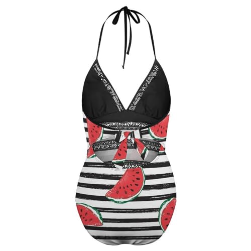 Costume de natation pastèque une pièce pour masquer les complexes