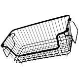 Paniers de rangement robustes : ces paniers de salle de bain sont en fer et sont très résistants. ils sont de poignées et servent à organiser vos affaires