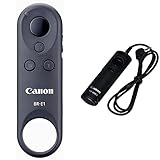 Canon BR-E1 - Kabelloser Fernauslöser (WLAN, Bluetooth, 5 m) in schwarz & RS60-E3 Kabelfernauslöser