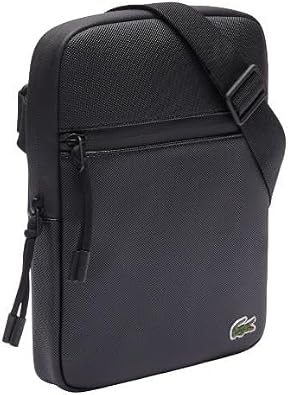 Lacoste Mens Medium LCST Zippered Petit Pique Crossover Bag