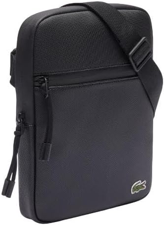 Lacoste Mens Medium LCST Zippered Petit Pique Crossover Bag