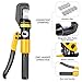 YUZES Hydraulic Crimping Tool 10 Tons, 12 AWG to 2/0 Battery Cable Crimper Tool with 9 Dies, Easy to Operate Hydraulic Wire Crimping Tool Kit for Wire Rope, Battery Cable Ends Ring Terminals
