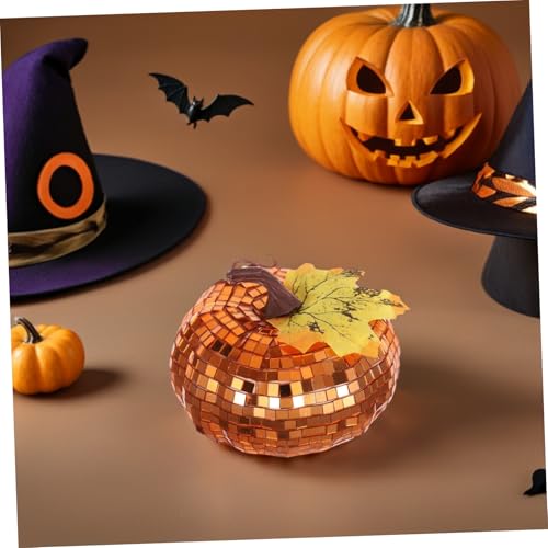 Citrouille décorative disco artificielle pour centre de table et Halloween