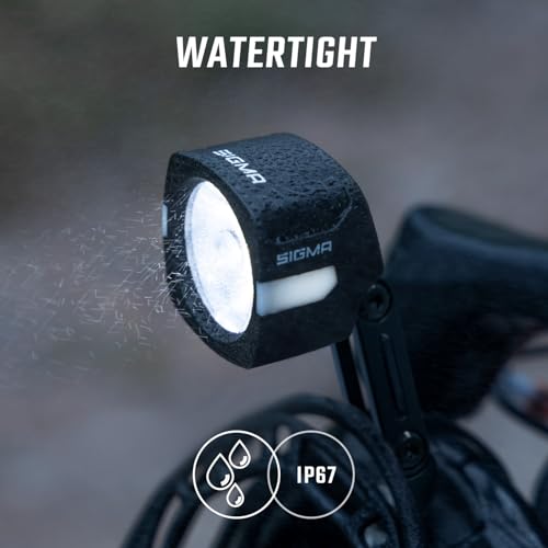 SIGMA EOX FL 100 | Lighting for e-Bikes | Front Light for e-Bikes with 100 Lux and LED OSRAM | Installation in a Few Steps | Side Visibility