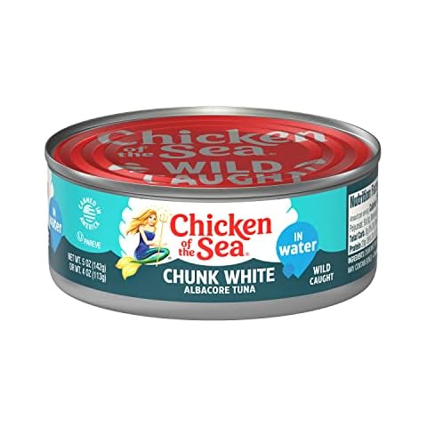 Chicken of the Sea Chunk White Albacore Tuna in Water, Wild Caught Canned Tuna, 5 oz. Can Cover
