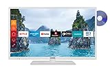 Empfang: Integrierter Triple-Tuner DVB-T2 (Codec H.265/HEVC), DVB-C- (Kabel) und DVB-S2 (Satellit) – Digitales Fernsehen terrestrisch über Satellit oder Kabel empfangen ohne zusätzlichen Receiver