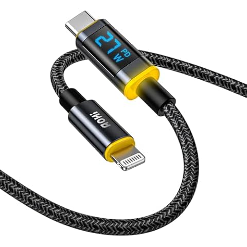 AOHI USB C to Lightning Cable, Fast Charging Cable Cord Compatible with iPhone 14 Plus 14 Pro Max 13 Pro 12 11 X XS XR 8 Plus, Air Pods Pro Cover