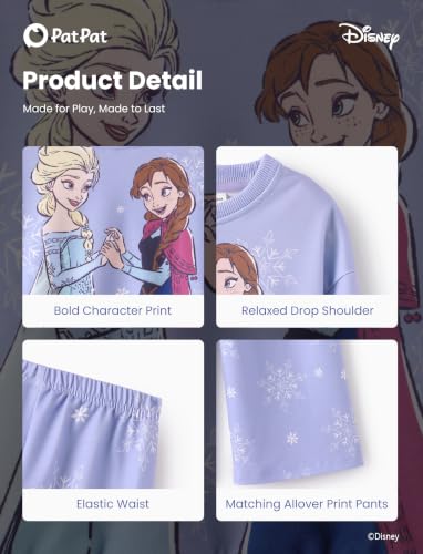 Image of Disney Outfits for Girls Long Sleeve Shirt Pocket Pant Toddler Sweatsuit