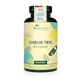 Vegavero Cholin Kapseln - EINZIGARTIG: 3 Cholin Formen