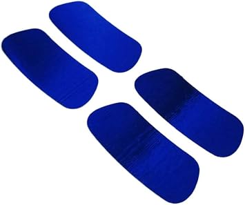 EyeBlack Shiny Metallic Under Eye Black Sticker Strips | Outdoor & Indoor Sports, Baseball, Softball, Football, Soccer, Basketball | Peel and Stick 4 Pairs/8 Strips Blue