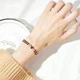 Xuejuanshop Damska bransoletka/bransoletka Burgund granatowa bransoletka damska naturalna autentyczna biżuteria z perłą kryształową