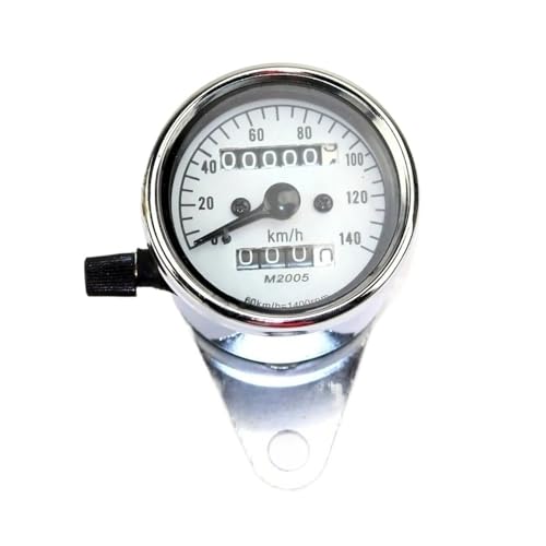 Compteur de vitesse universel 12V pour moto avec double pod kilométrique noir