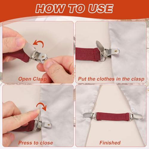 Pinces réglables pour mitaines et cardigans pour resserrer les cols de pulls larges - 4