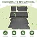 Qyebbk Cargo Liners for 2018-2025 Jeep Wrangler JL Unlimited 4X4 4 Door,Trunk Mat with Seat Back Cover Accessories All Weather Rear Cargo Mat Backrest Protector for JL/JLU Gas Type (Not for 4XE)
