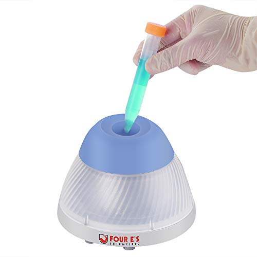 Foto von Mini Vortex Mixer Schüttler, Four E’S Scientific Touch-Modus 5,5mm Umlaufbahndurchmesser Vortex-Schüttelmixer 3000UpM 50mL für Laborteströhrchen
