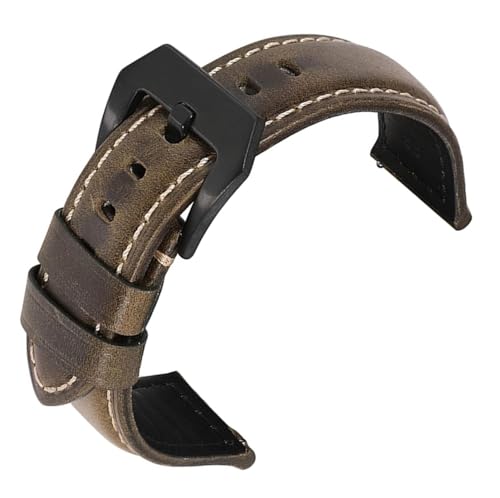 Sangle en cuir de cire d'huile pour montre femme homme bracelet accessoires vintage