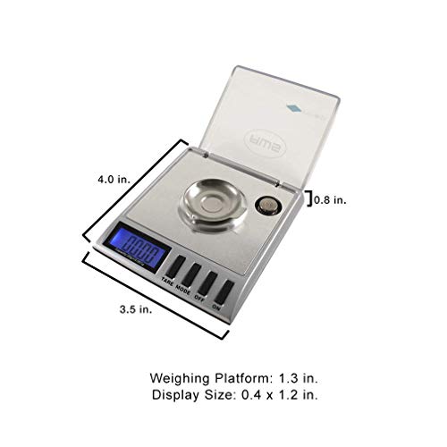 Aws - Gemini 20 - Portable Precision Digital Milligram Scale 20G X 0.001G (Silver) #TOP5