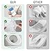 20 Pack Disposable Toilet Seat Cover Waterproof Non-Woven Fabric, Disposable Toilet Seat Covers for Travel, Disposable Seat Covers for Outing Hotel Hospital Public Toilet (Double Layer White)