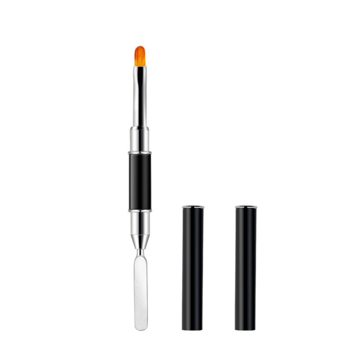 BESTOYARD Multifunctional Nail Art Pen Brush Nail Painting Tool 2pcs with Nylon Hair Long Handle Design and Convenient to Carry for Professional and Home Use for Women and Ladies