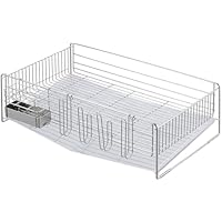 Amazon｜下村企販 容量を増やせる 水切りラック 伸縮 奥行48cm 【日本