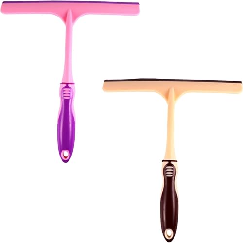 WOONEKY 2 piezas para espátula Showerrandom de color automático, herramientas de ducha, limpiador de ventanas de coche, herramienta de limpieza de