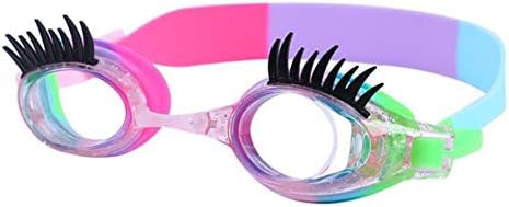 Swimming Goggles Anti Fog No Leak Non Slip UV Protection for Kids (Eyelash)