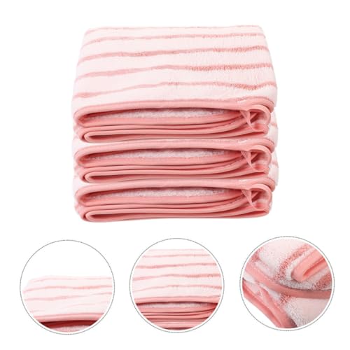 Toallas de coral absorbentes (juego de 4 piezas) para cuidado facial y de manos en casa o spa 4