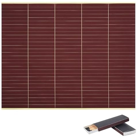 NEWCOMDIGI Self Adhesive Match Striker Paper 21x27cm, Sheet of Match Striker Paper with Honeycomb Pattern for Emergency Fire Starter Cover