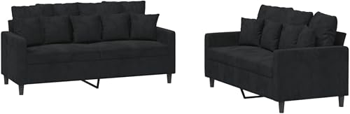 vidaXL Ensemble de Canapés avec Coussins 2 pcs 