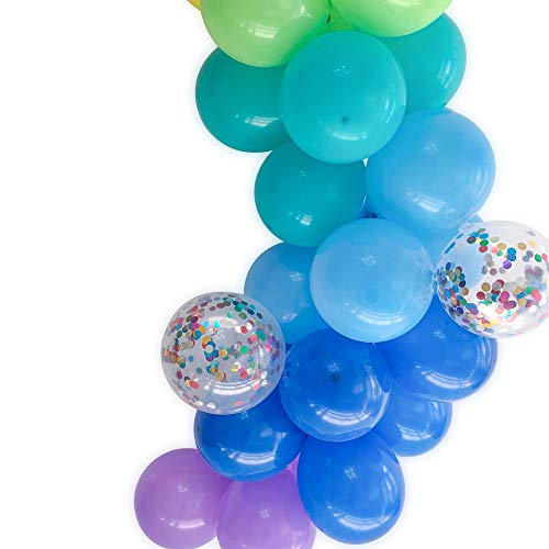 Party Balloons 12 Inch Assorted Color Balloons 110 Pack Rainbow Balloons Latex Balloon With Confetti Balloons For Birthday Party Decor #TOP5