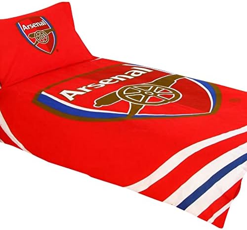 Official Arsenal F.C. 'Pulse' Reversible Single Duvet Quilt Cover Set