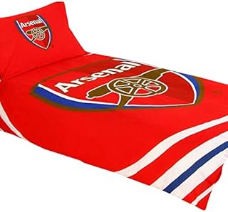 Official Arsenal F.C. 'Pulse' Reversible Single Duvet Quilt Cover Set